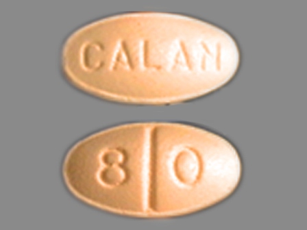 CALAN 80: (0025-1851) Calan 80 mg Oral Tablet by G.d. Searle LLC Division of Pfizer Inc