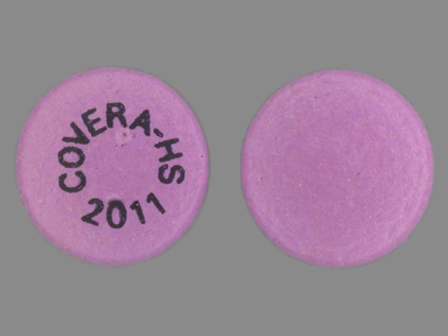 COVERA HS 2011: (0025-2011) Covera-hs 180 mg 24hr Extended Release Tablet by G.d. Searle LLC Division of Pfizer Inc