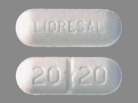 Lioresal 20 20: (0028-0033) Lioresal 20 mg Oral Tablet by Novartis Pharmaceuticals Corporation