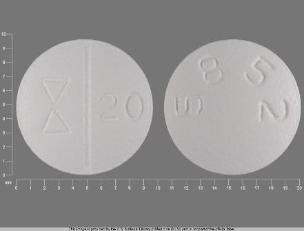 5852 20: (0093-5852) Escitalopram (As Escitalopram Oxalate) 20 mg Oral Tablet by Remedyrepack Inc.