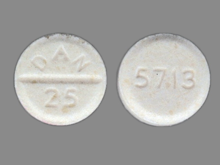 DAN 25 5713: (0591-5713) Amoxapine 25 mg Oral Tablet by Watson Laboratories, Inc.