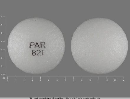 Par821: (49884-821) Tramadol Hydrochloride 100 mg 24 Hr Extended Release Tablet by Par Pharmaceutical Inc.
