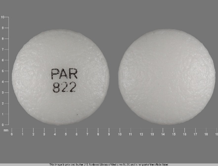 Par822: (49884-822) Tramadol Hydrochloride 200 mg 24 Hr Extended Release Tablet by Par Pharmaceutical Inc.