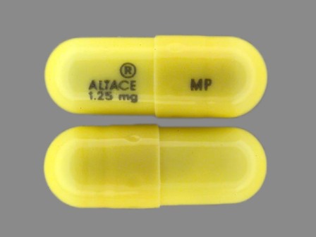 Altace 1 25 mg MP: (61570-110) Altace 1.25 mg Oral Capsule by Pfizer Laboratories Div Pfizer Inc