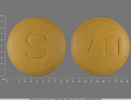 S 711: (62756-711) Topiramate 100 mg Oral Tablet, Film Coated by Remedyrepack Inc.