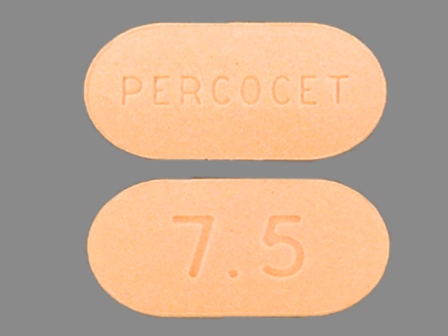PERCOCET 7 5: (63481-621) Percocet 7.5/500 Oral Tablet by Endo Pharmaceuticals