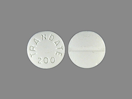 TRANDATE 200: (65483-392) Trandate 200 mg Oral Tablet by Prometheus Laboratories Inc.